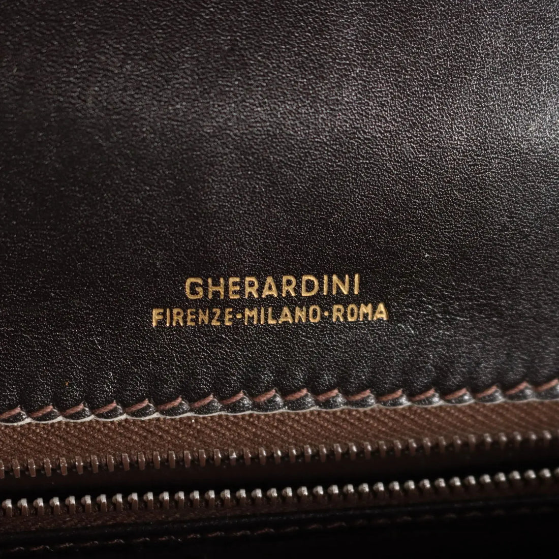 Gherardini Vintage Crocodile Print Bag Italy 1950s-1960s