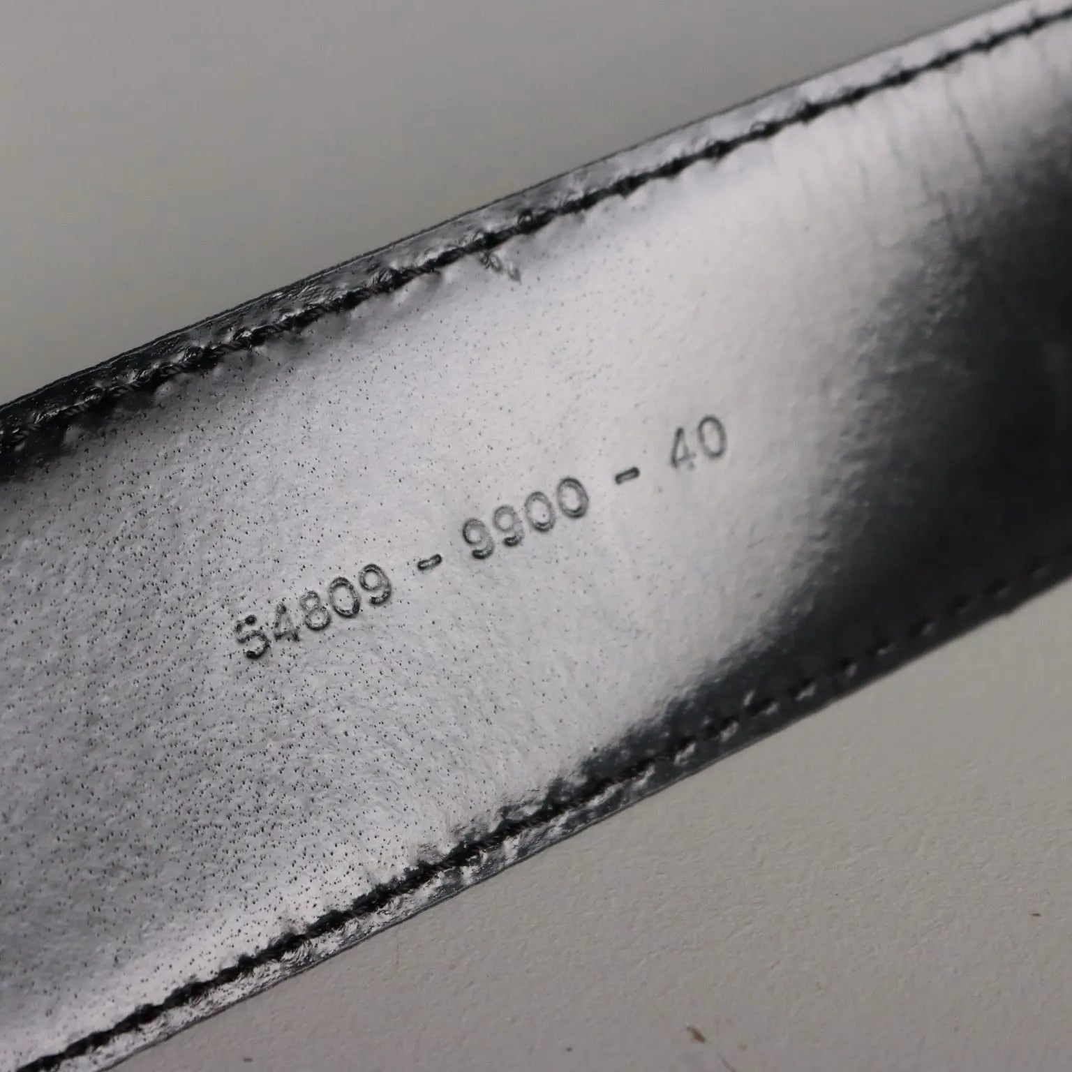 Escada Black Vintage Belt Black Leather Metal Germany 1980s-90s