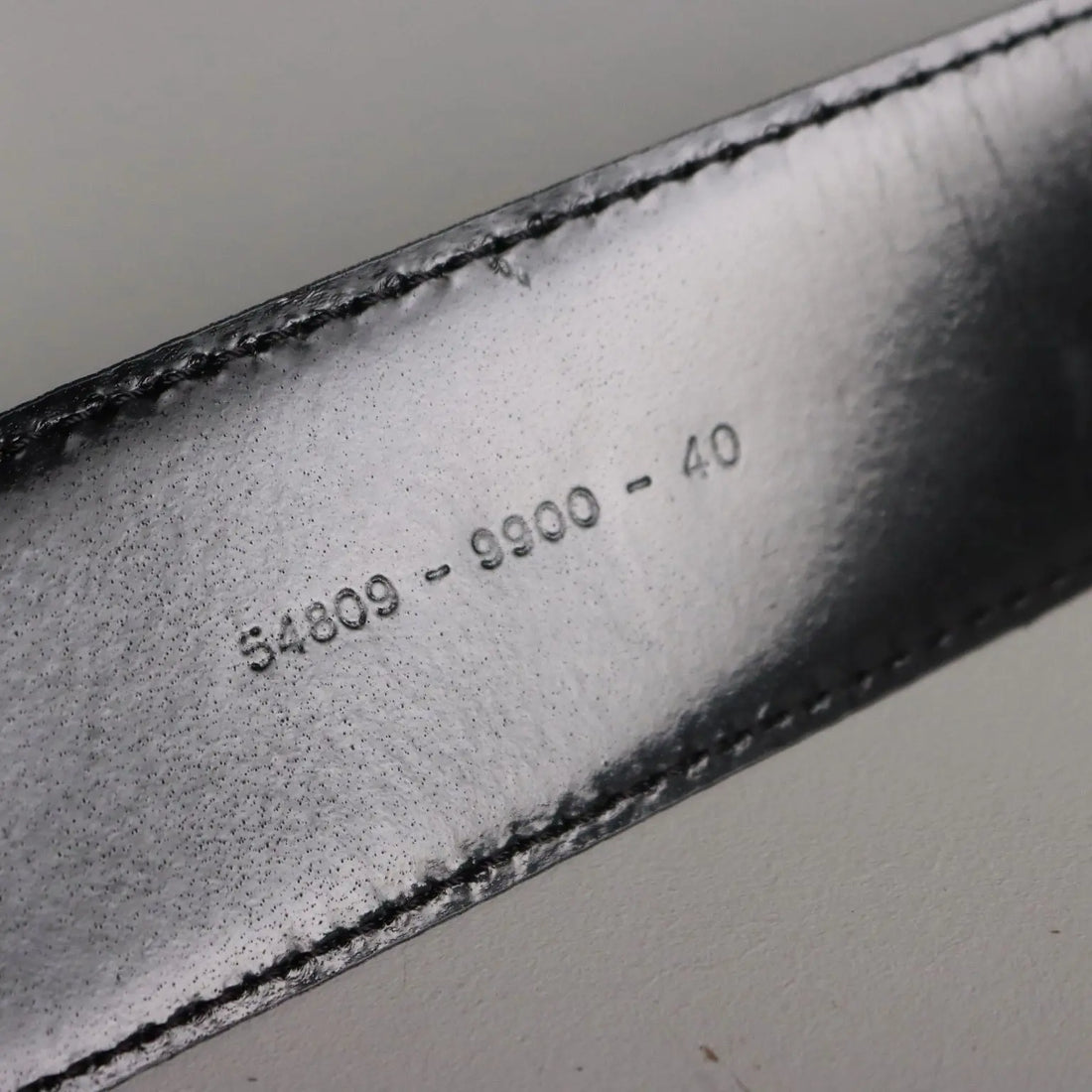 Escada Black Vintage Belt Black Leather Metal Germany 1980s-90s