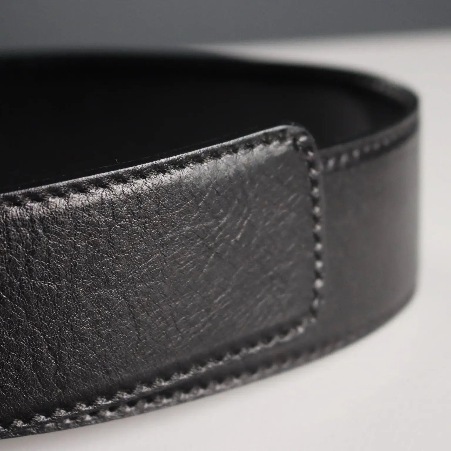 Escada Black Vintage Belt Black Leather Metal Germany 1980s-90s
