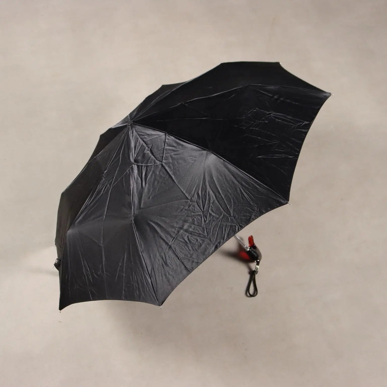 Furla Vintage Umbrella Plastic Polyester Italy 1990s