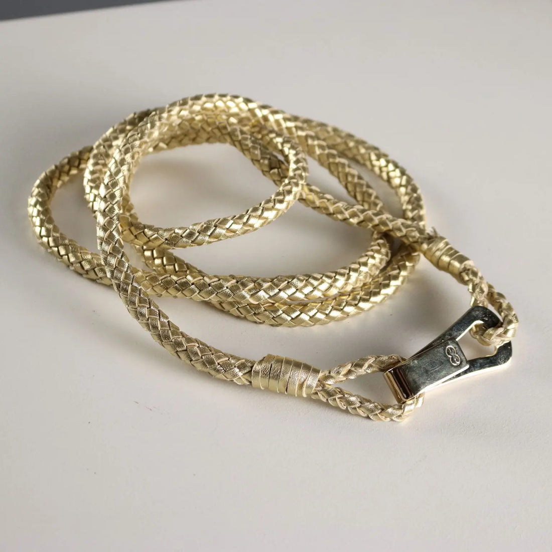 Escada Vintage Belt Gilded Leather with Buckle Germany 1980s-1990s