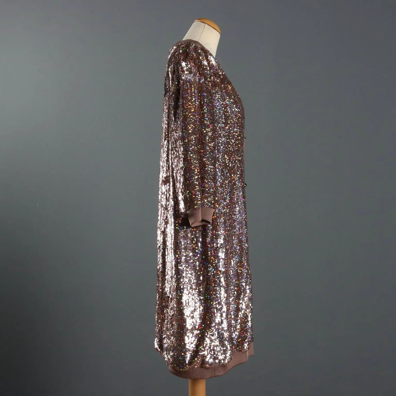 Escada Vintage Long Jacket Pure Silk UK Size 12 Germany 1980s - UK Size 12 | Clothing & House Linens | Vintage