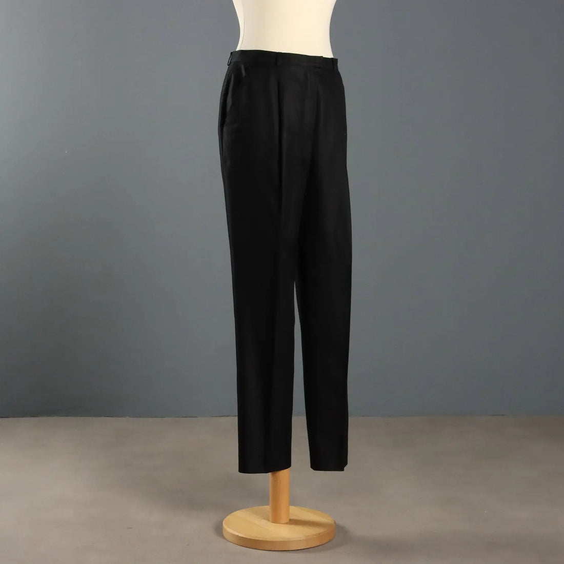 Escada Black Vintage Pants Cotton UK Size 12 Germany 1980s - UK Size 12 | Clothing & House Linens | Vintage