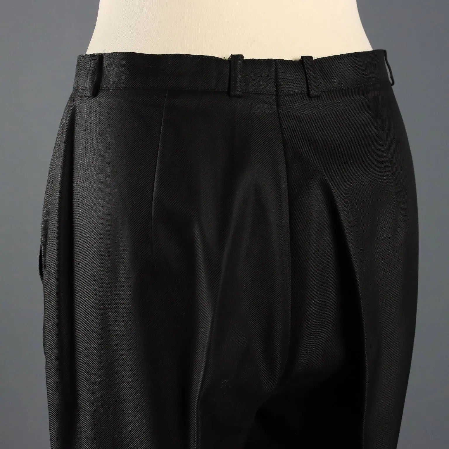 Escada Black Vintage Pants Cotton UK Size 12 Germany 1980s - UK Size 12 | Clothing & House Linens | Vintage