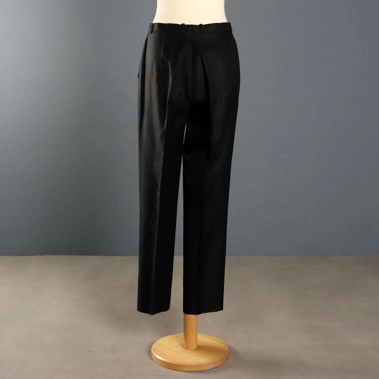 Escada Black Vintage Pants Cotton UK Size 12 Germany 1980s - UK Size 12 | Clothing & House Linens | Vintage