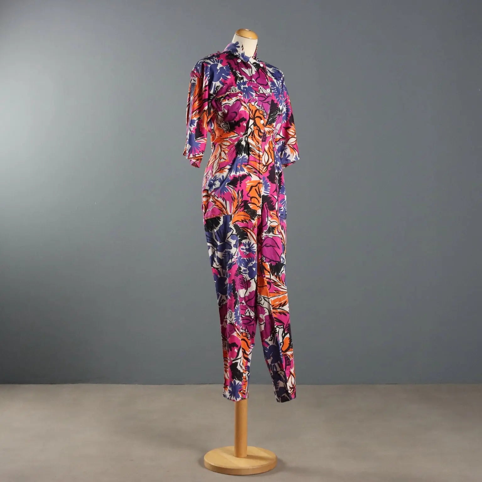 Seventy Vintage Jumpsuit Cotton Multicoloured UK Size 10 1980s-90s - UK Size 10 | Clothing & House Linens | Vintage