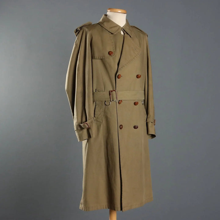 Corneliani Vintage Men's Trench Coat Cotton UK Size 38 Italy 1990s - UK Size 38 | Clothing & House Linens | Vintage
