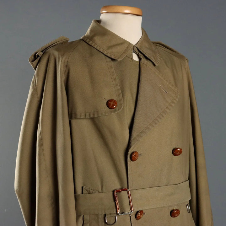 Corneliani Vintage Men's Trench Coat Cotton UK Size 38 Italy 1990s - UK Size 38 | Clothing & House Linens | Vintage