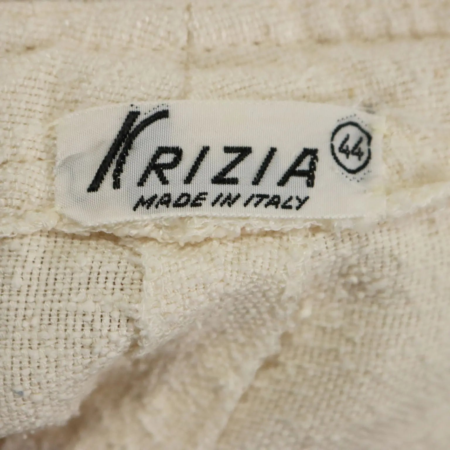Krizia Vintage Suit Jacket and Trousers Cotton UK Size 10/12 1960s