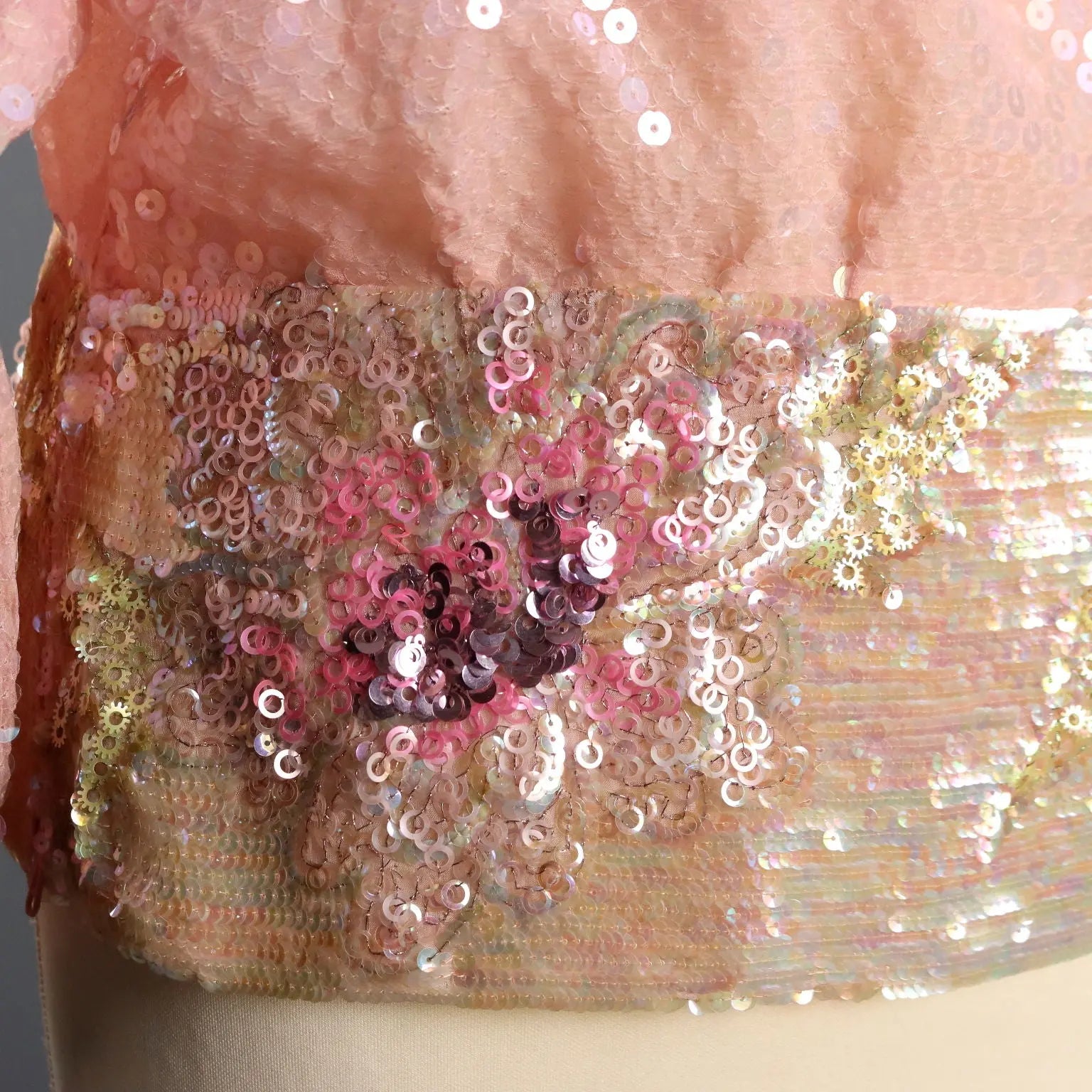 Vintage Shirt Silk Beads UK Size 12 Italy 1980s