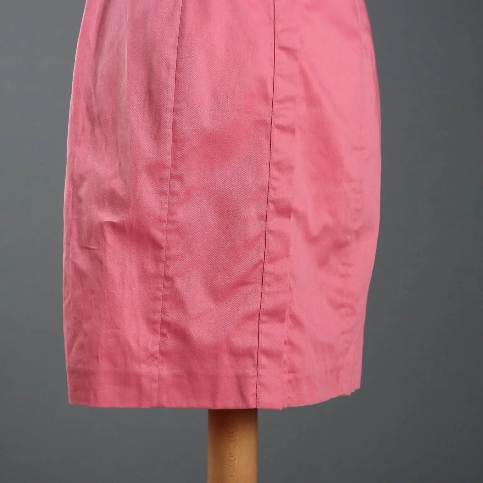 Krizia Vintage Dress Pink Cotton UK Size 10 Italy 1990s
