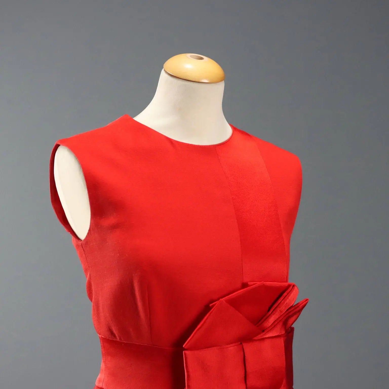 Moschino Couture Vintage Dress Mixed Wool UK Size 10/12 1980s