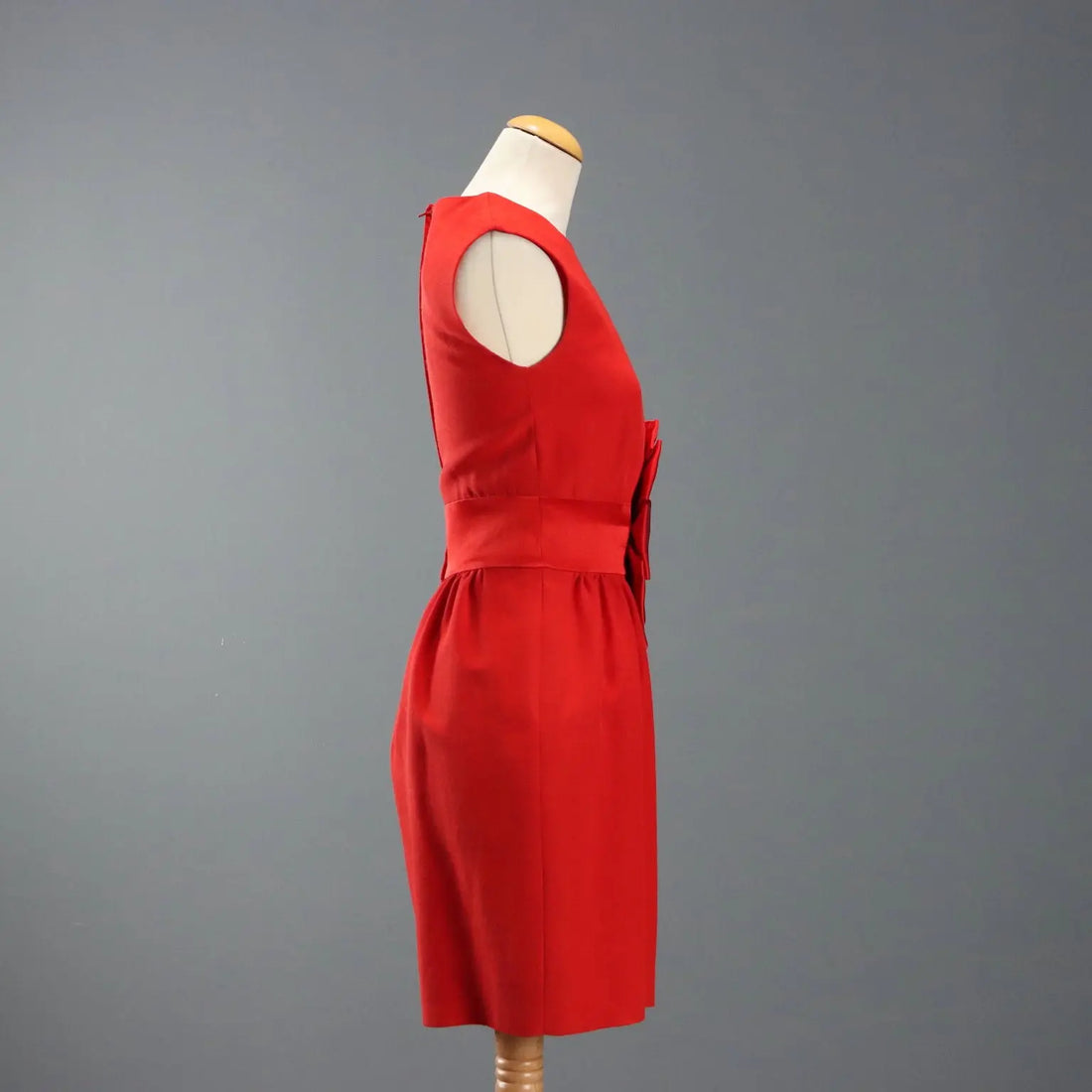 Moschino Couture Vintage Dress Mixed Wool UK Size 10/12 1980s