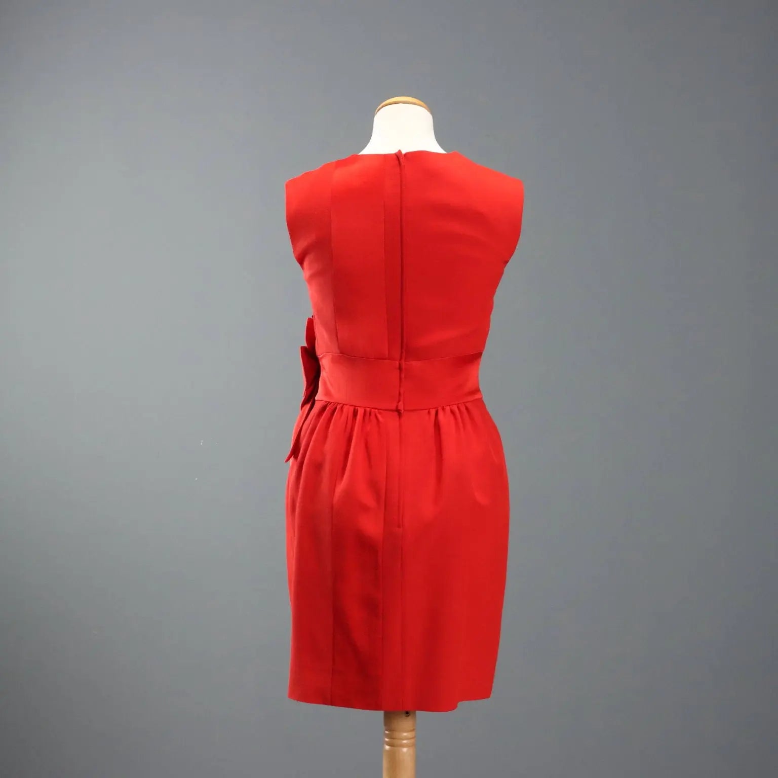 Moschino Couture Vintage Dress Mixed Wool UK Size 10/12 1980s