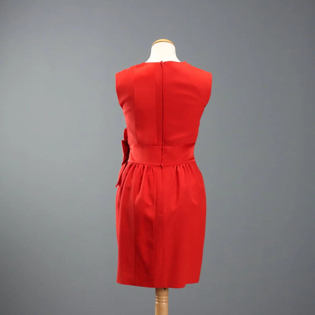 Moschino Couture Vintage Dress Mixed Wool UK Size 10/12 1980s
