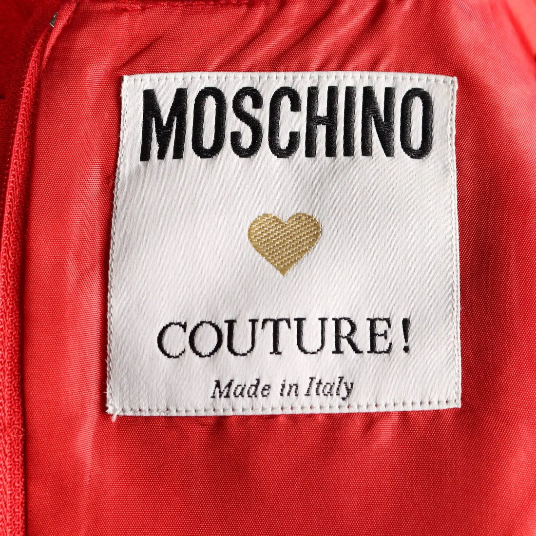 Moschino Couture Vintage Dress Mixed Wool UK Size 10/12 1980s