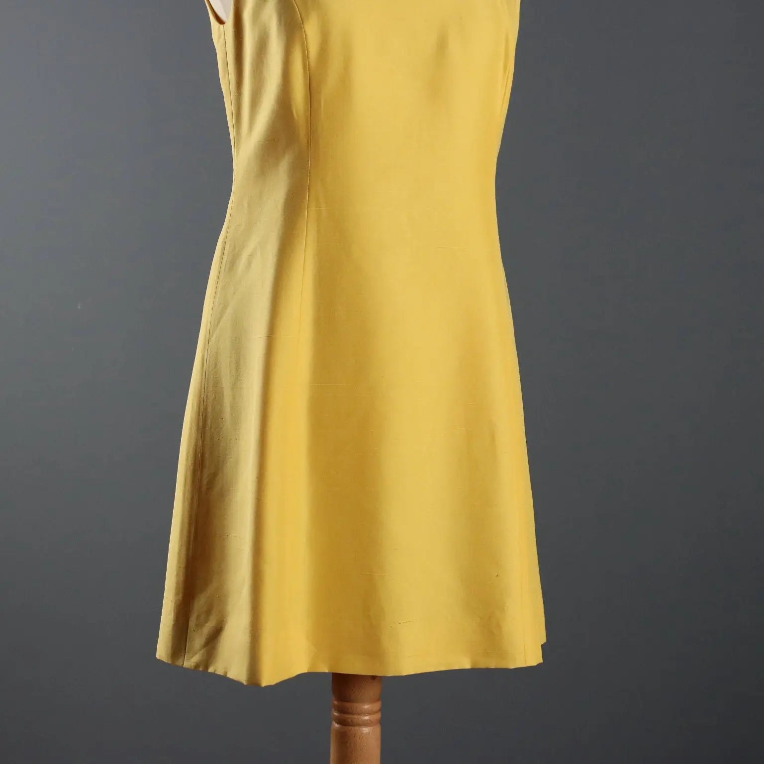 Monica Bolzoni Vintage Dress Silk Shantung UK Size 10 1980s