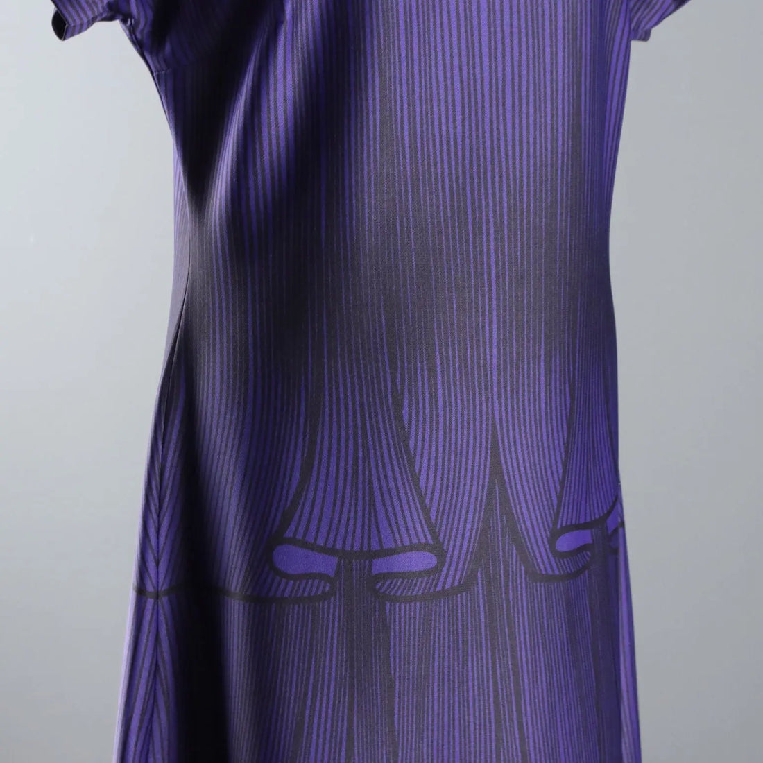 Roberta di Camerino Vintage Dress Purple Jersey UK Size 12 1970s