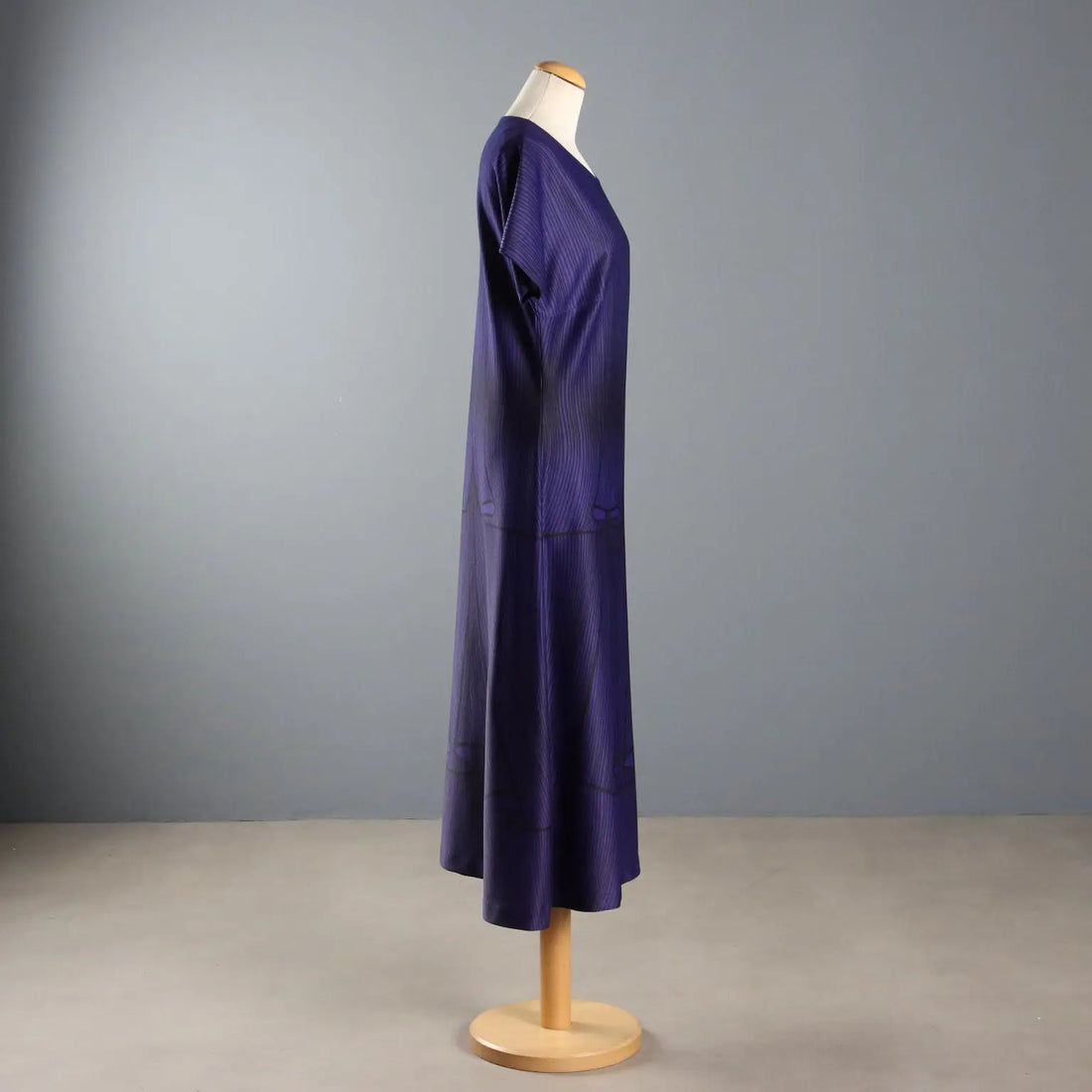 Roberta di Camerino Vintage Dress Purple Jersey UK Size 12 1970s