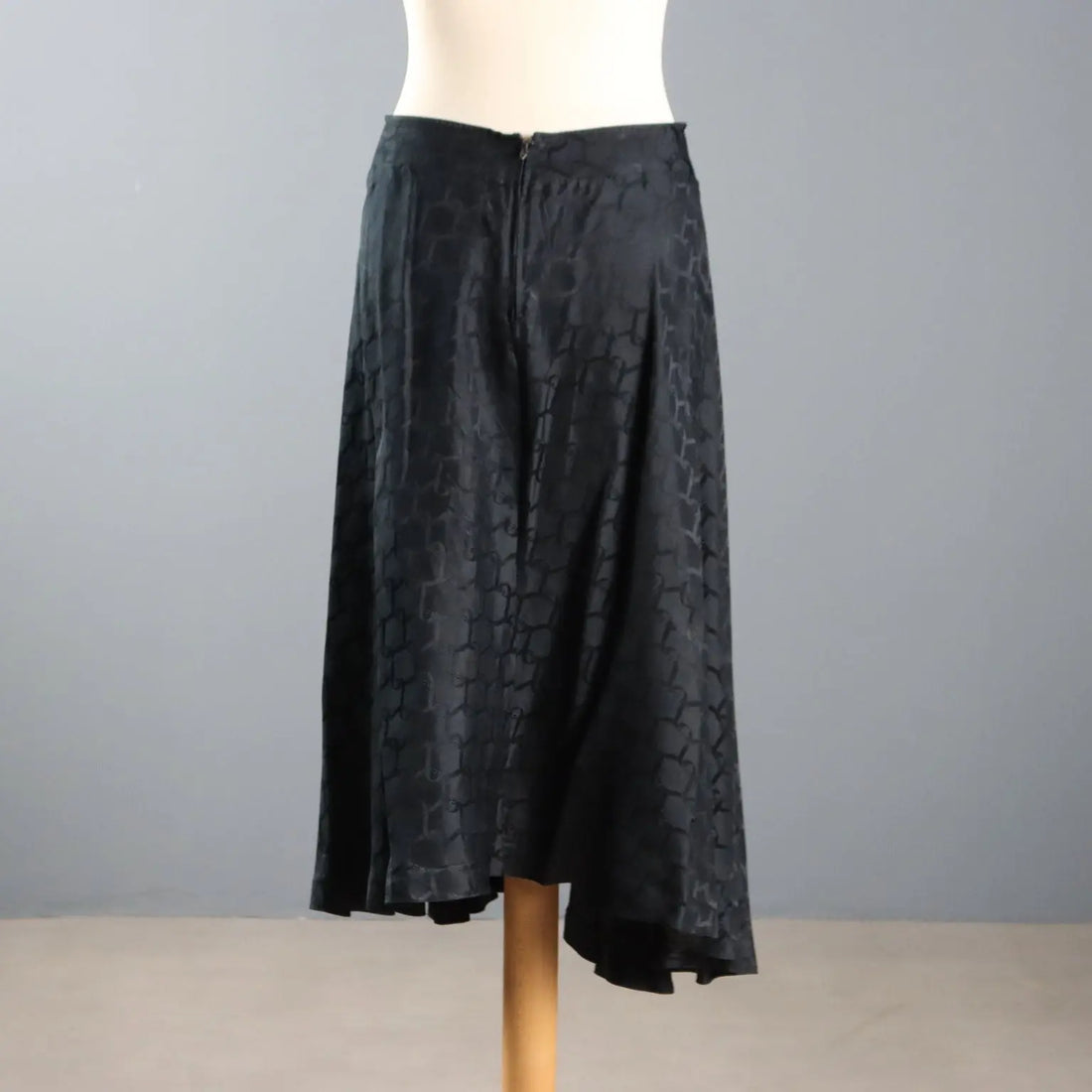 Roberta di Camerino Vintage Skirt Jacquard Silk UK Size 12 1970s