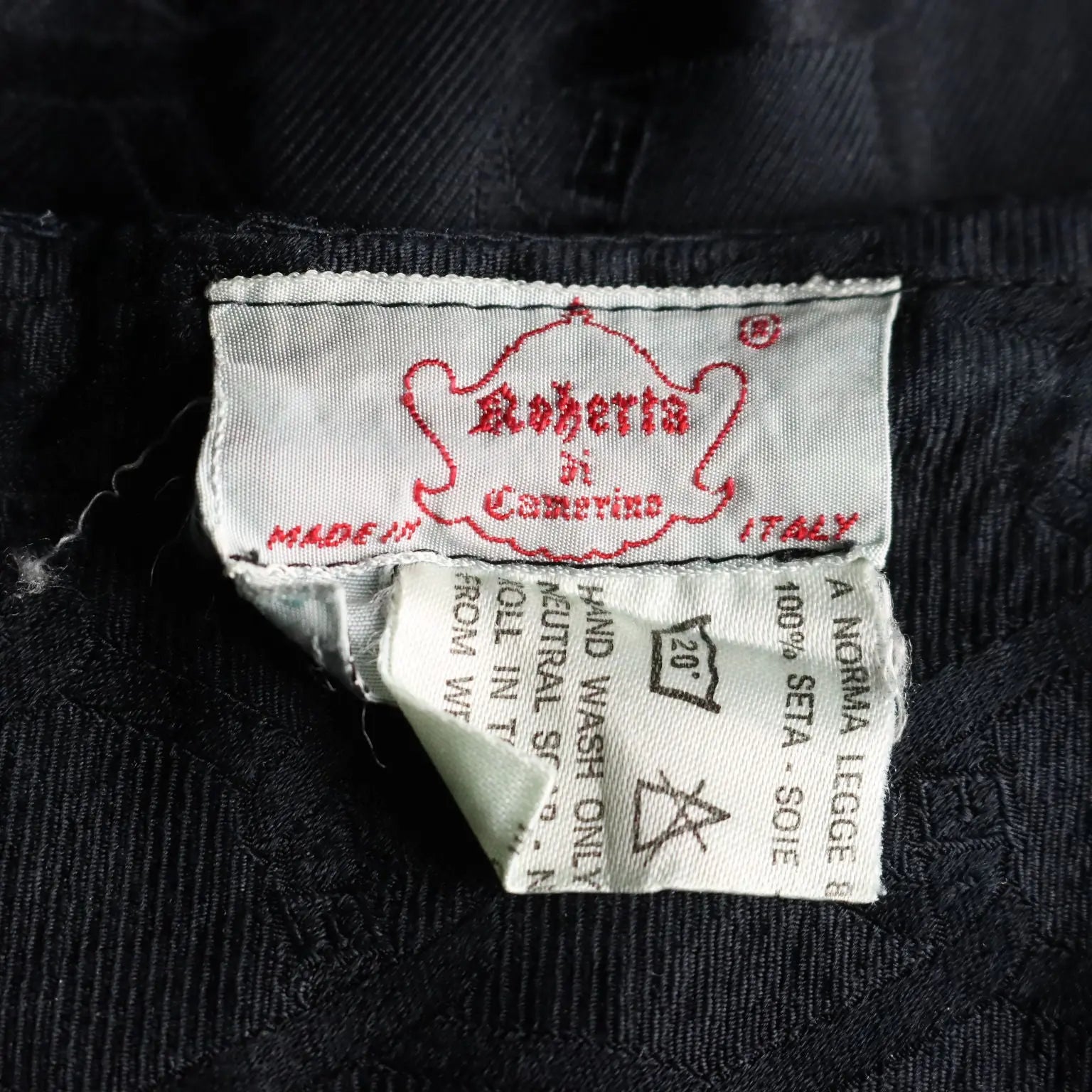 Roberta di Camerino Vintage Skirt Jacquard Silk UK Size 12 1970s