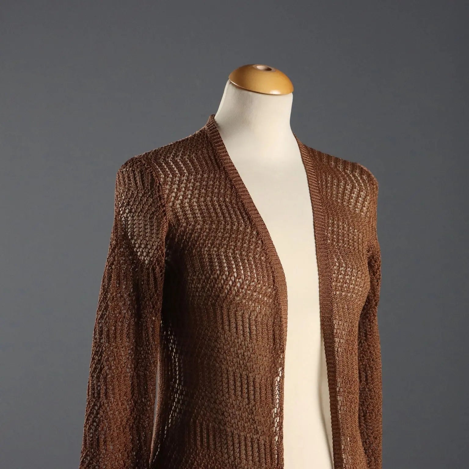 Ungaro Vintage Long Cardigan UK Size 12 France 1980s