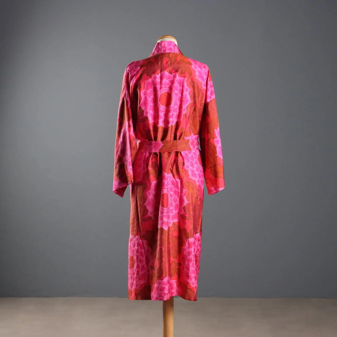 Balmain Vintage Kimono Robe Silk Unique Size France 1970s