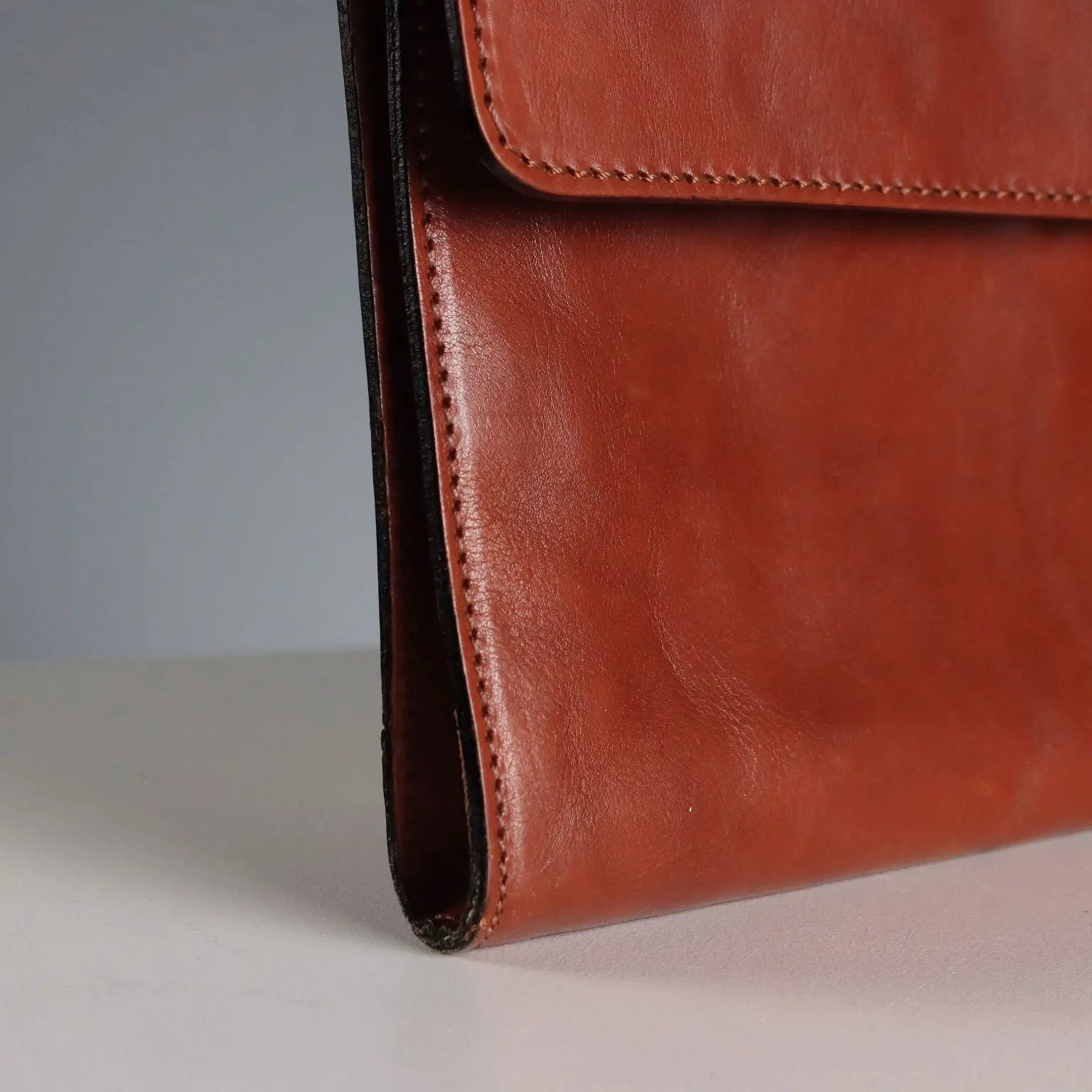 Ca.Gi. Briefcase and Document Holder Leather Italy 1990s