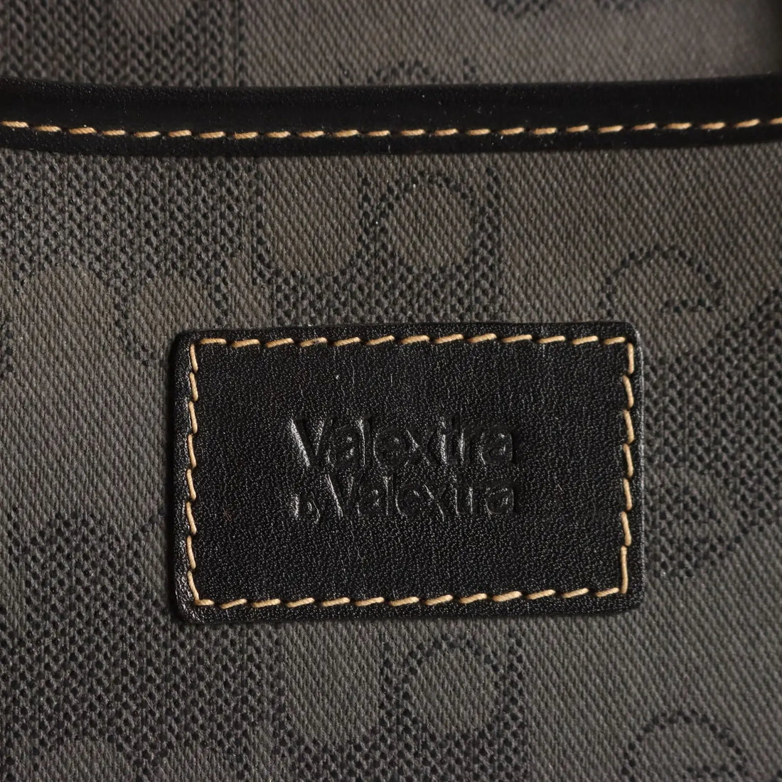 Valextra Suitcase Bag Monogram Canvas Leather Italy 1980s