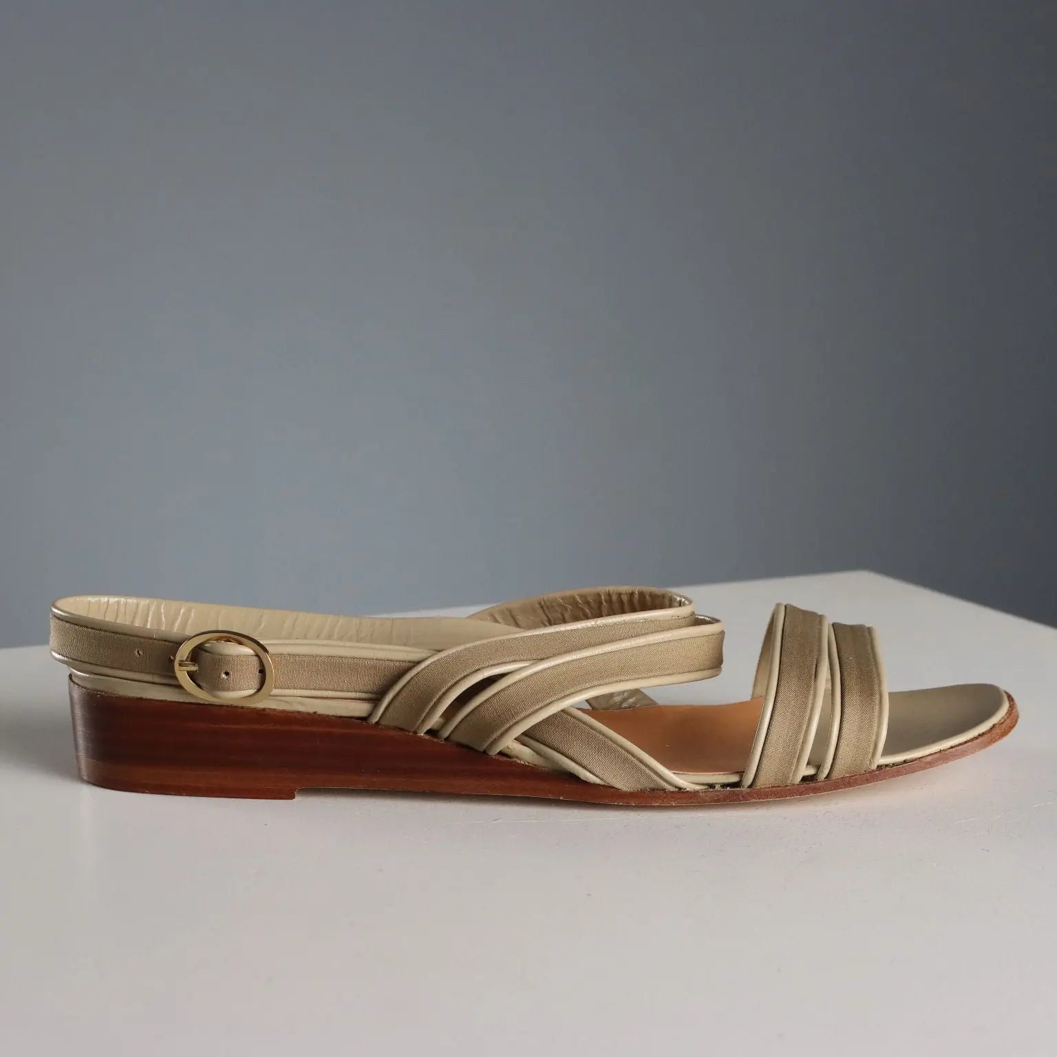Andrea Pfister Vintage Sandals Leather UK Size 6 Italy 1990s
