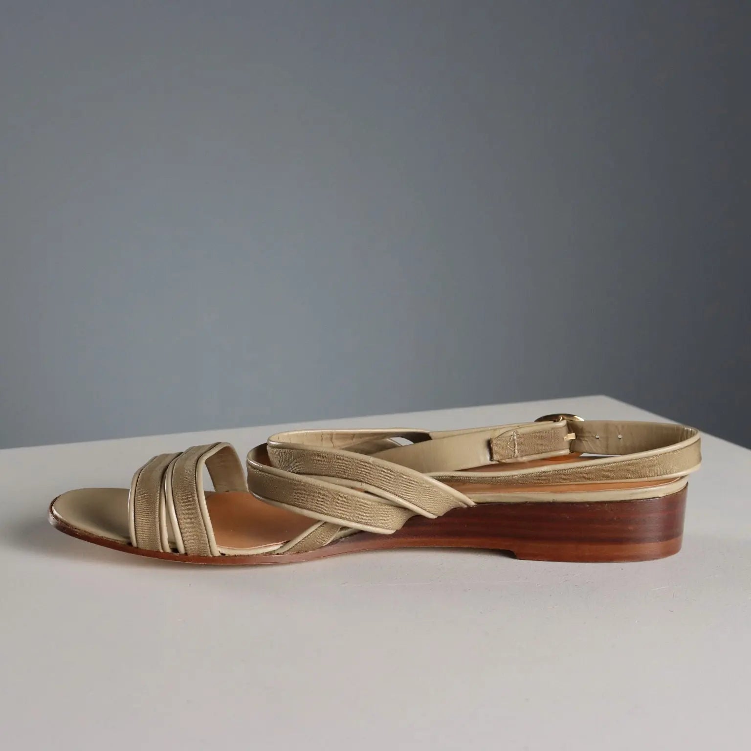 Andrea Pfister Vintage Sandals Leather UK Size 6 Italy 1990s
