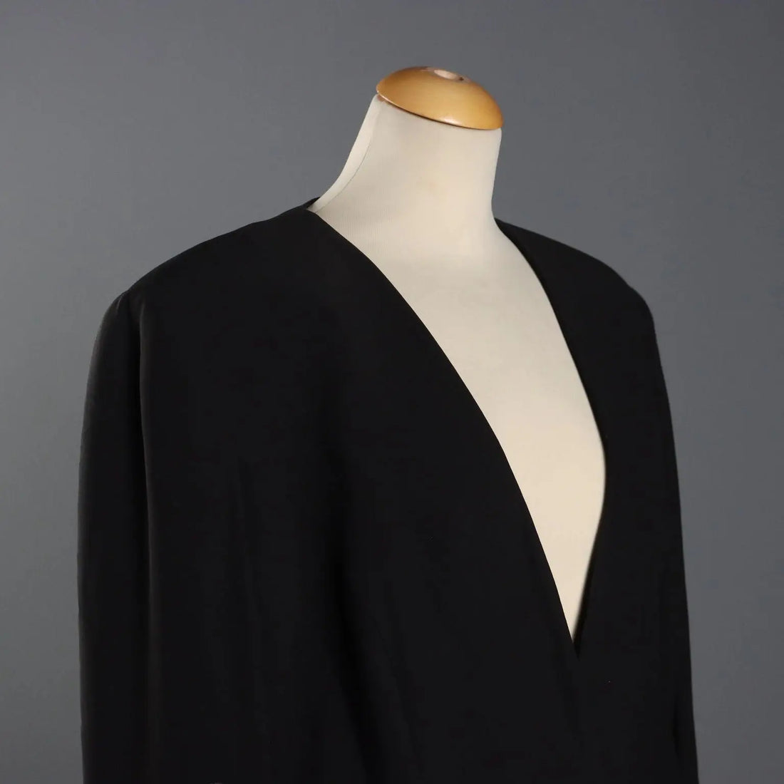Ferré Vintage Black Jacket UK Size 16 Italy 1990s