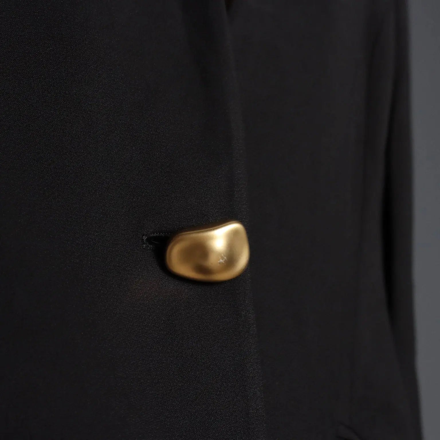 Ferré Vintage Black Jacket UK Size 16 Italy 1990s