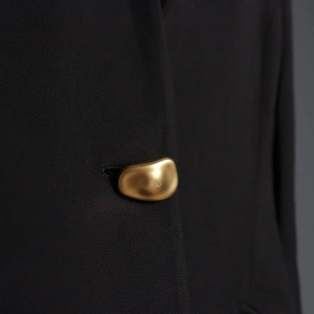Ferré Vintage Black Jacket UK Size 16 Italy 1990s