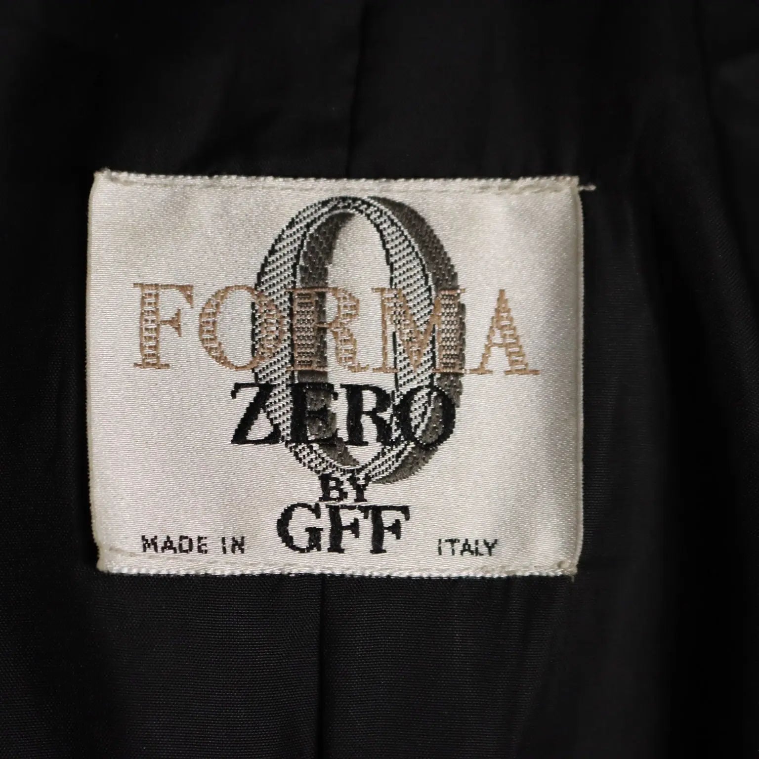 Ferré Vintage Black Jacket UK Size 16 Italy 1990s