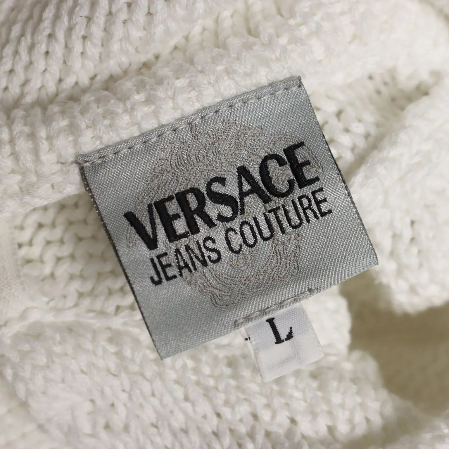 Versace Jeans Couture Cardigan Cotton UK Size 14 1990s