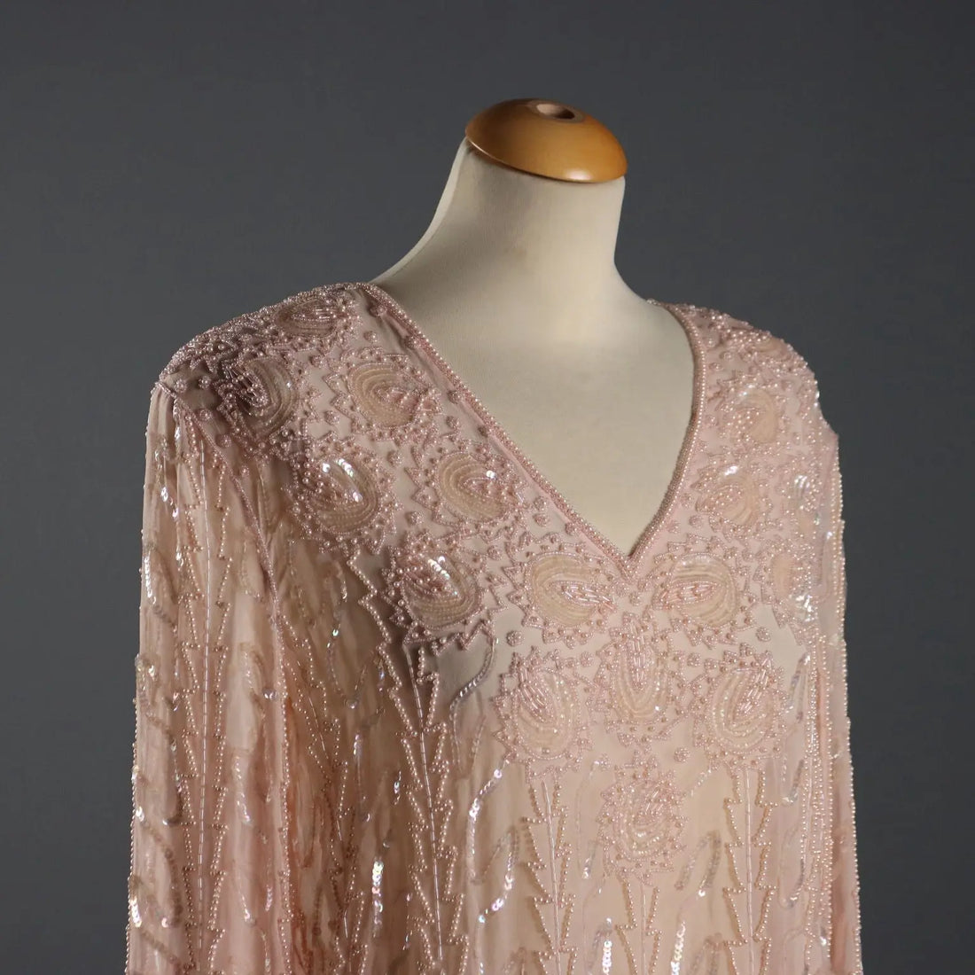 Vintage Pink Shirt Embroidered Silk UK Size 14 Italy 1980s