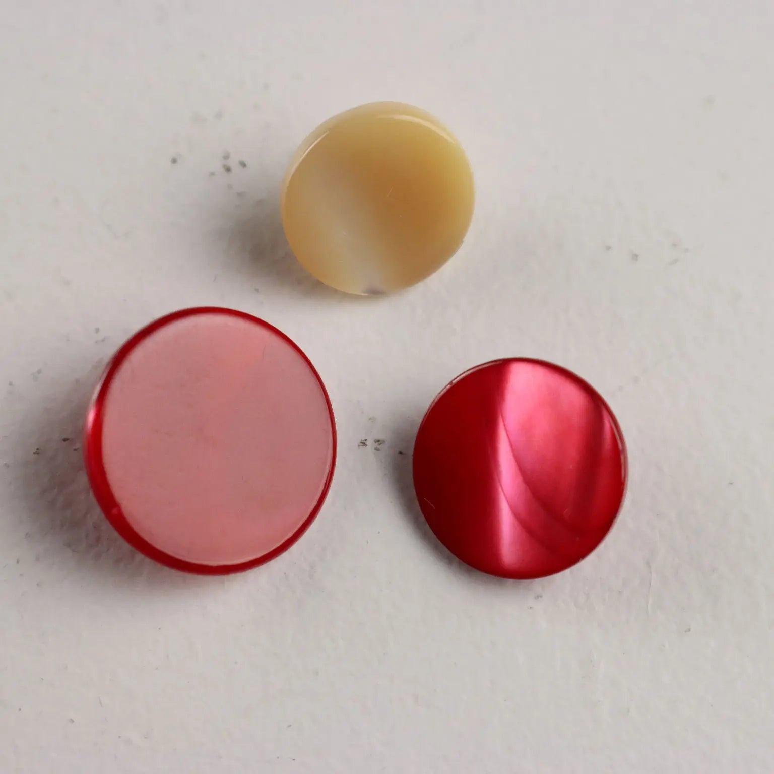 Vintage Buttons Mother of Pearl Various Colours Italy 1980s