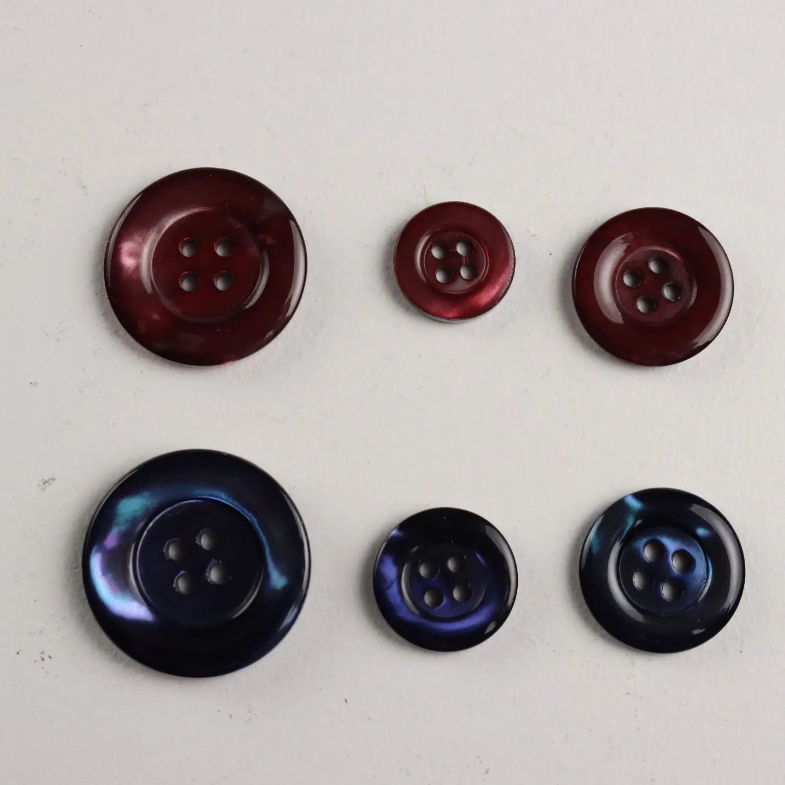Vintage Buttons Multicoloured Resin Mother of Pearl 80s-90s