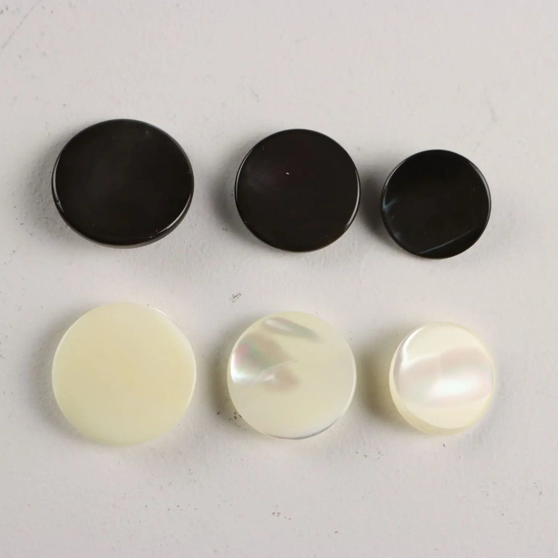 Vintage Buttons Mother of Pearl Various Colours 1980s-90s