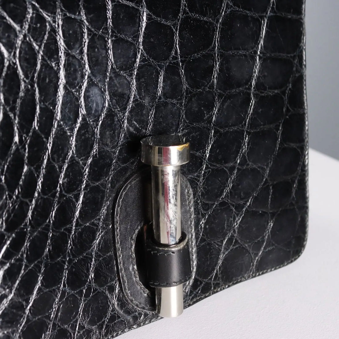 Gherardini Vintage Bag Crocodile Print Italy 1950s-1960s