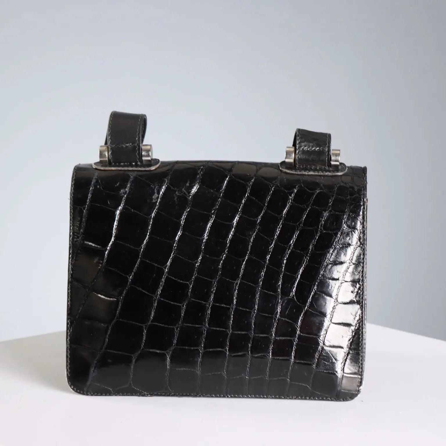 Gherardini Vintage Bag Crocodile Print Italy 1950s-1960s