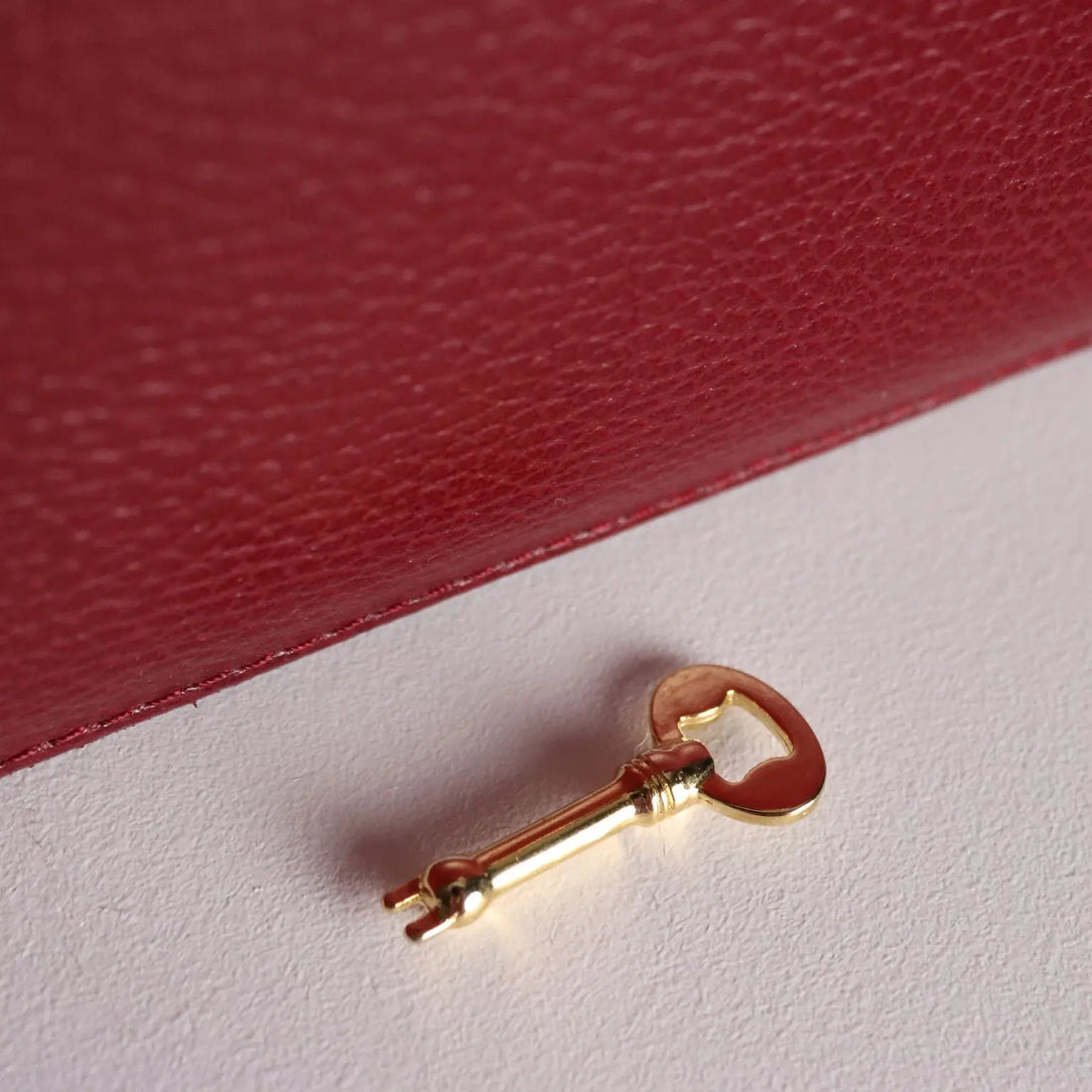 Cartier Vintage Briefcase Burgundy Leather France 1980s
