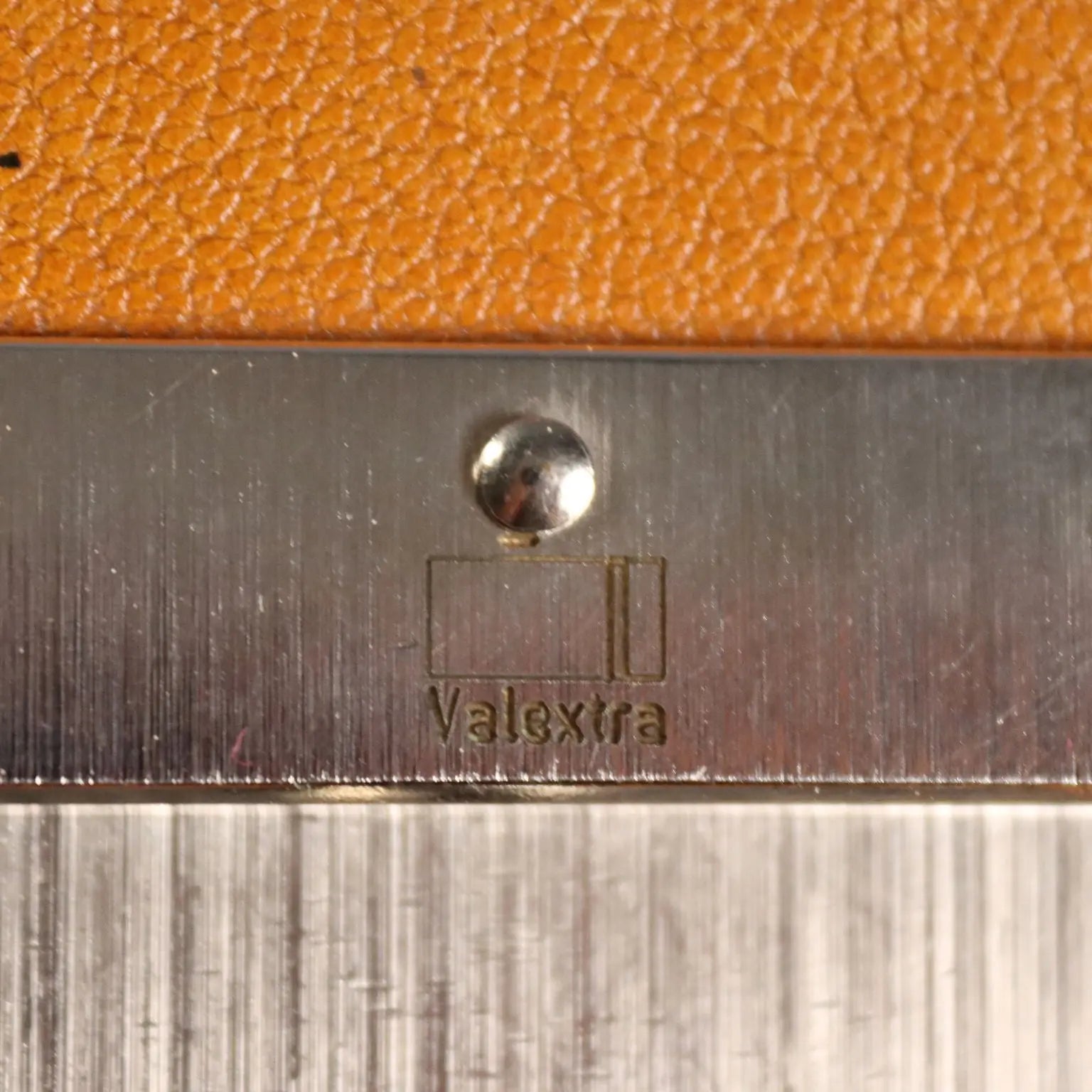 Valextra Vintage Briefcase Leather Italy 1990s