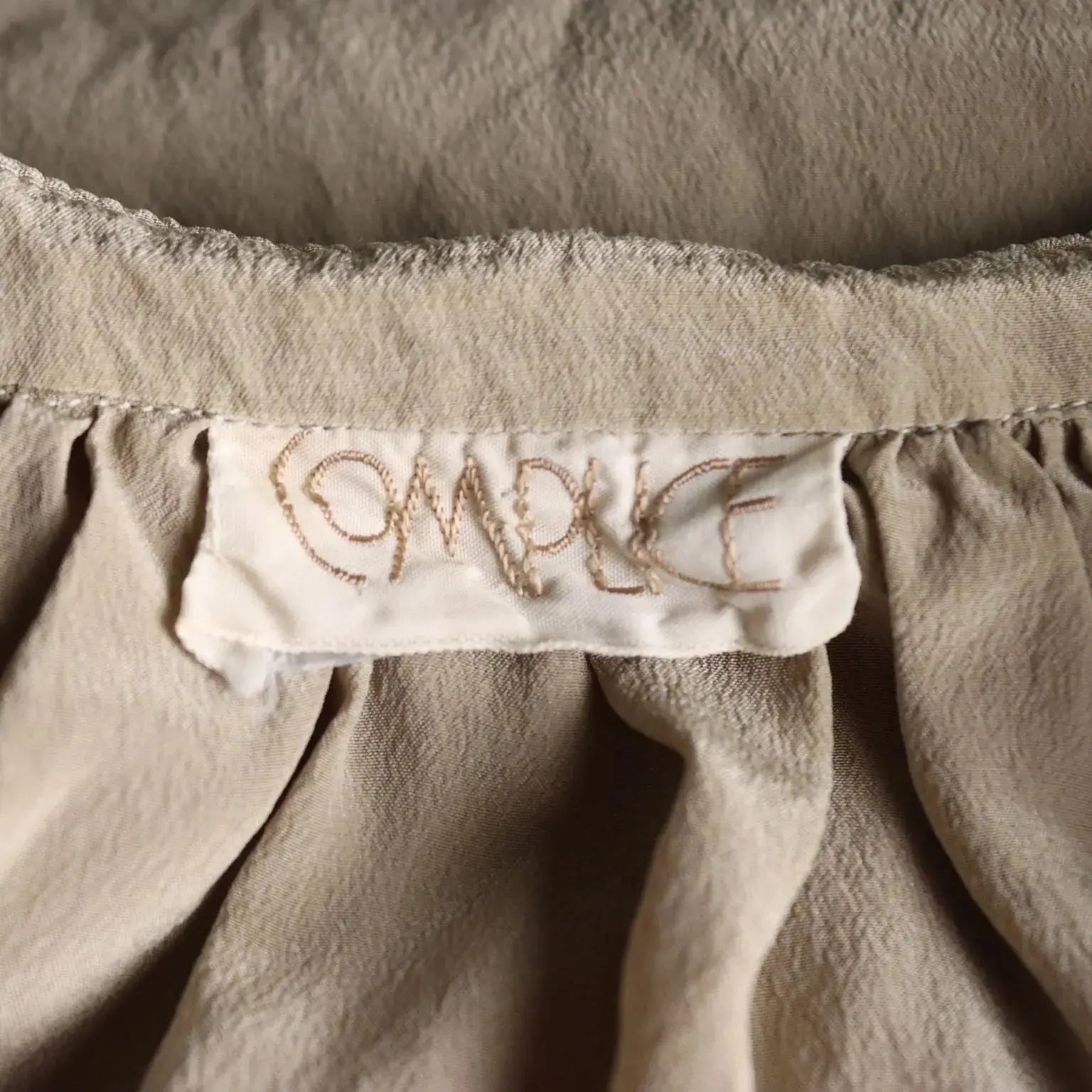 Complice Vintage Silk Shirt UK Size 10/12 Italy 1990s
