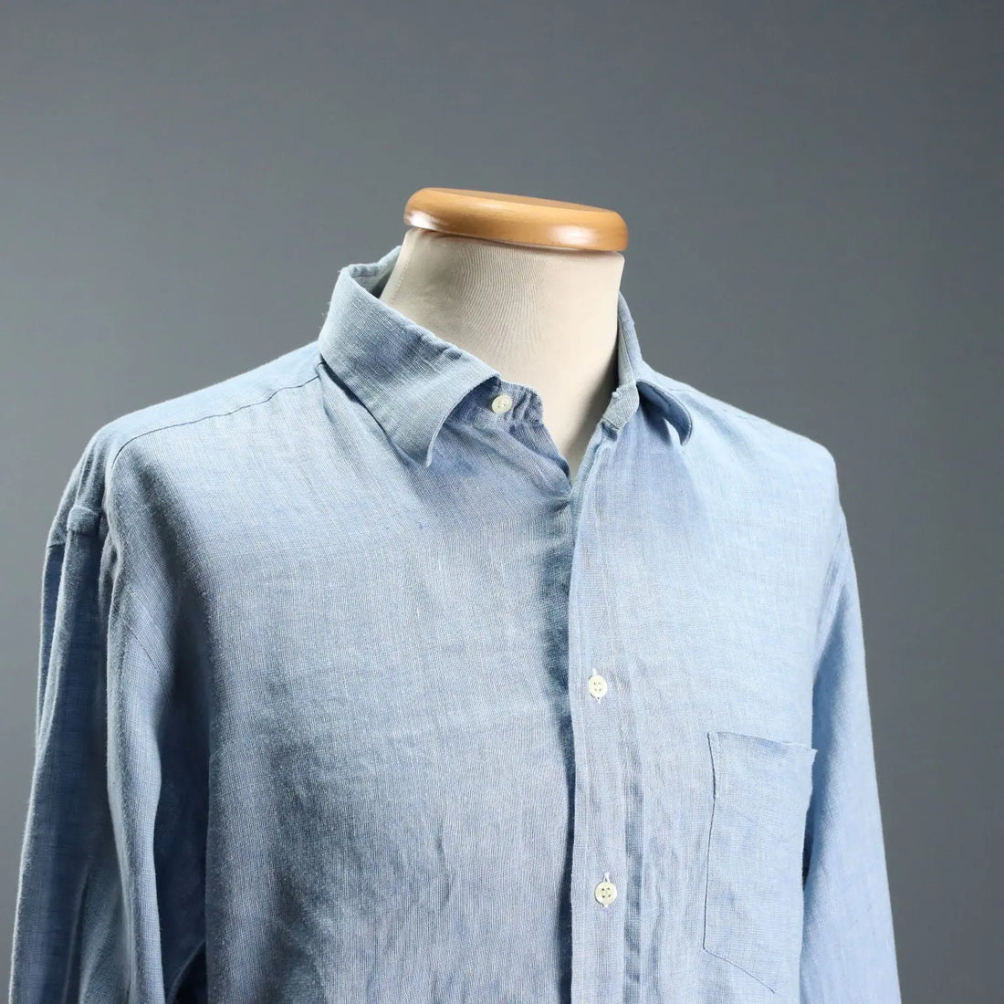 Fendi Vintage Men's Shirt Linen UK Size 42 Italy 1980s-1990s
