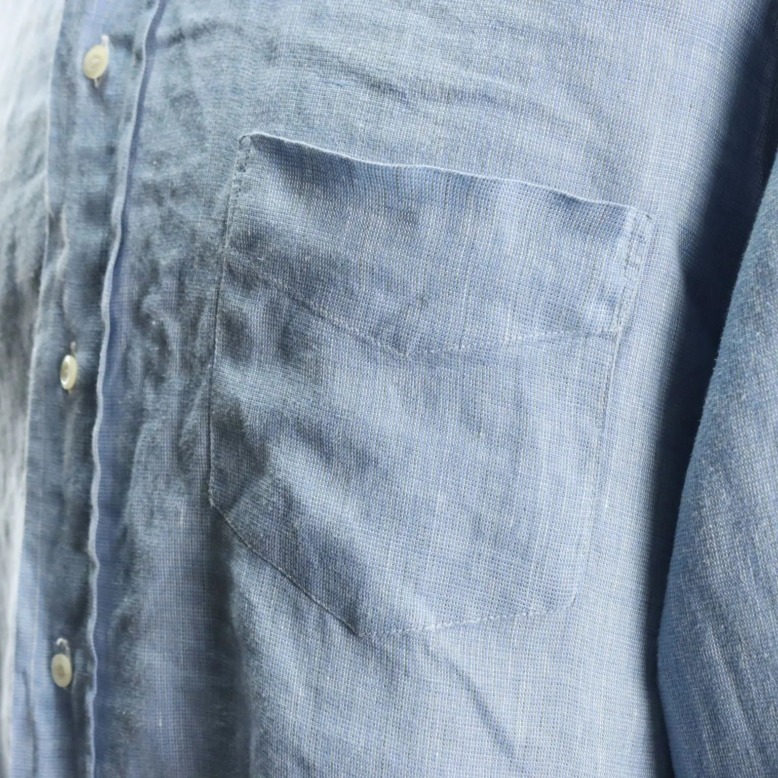 Fendi Vintage Men's Shirt Linen UK Size 42 Italy 1980s-1990s