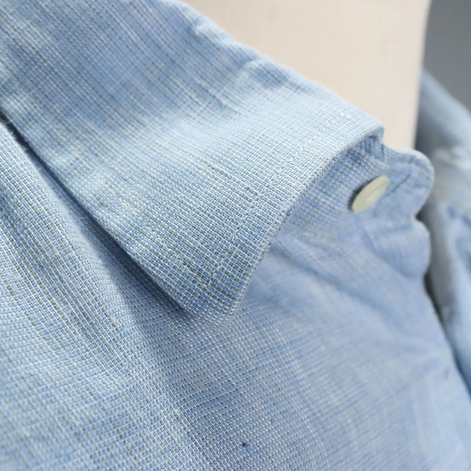 Fendi Vintage Men's Shirt Linen UK Size 42 Italy 1980s-1990s