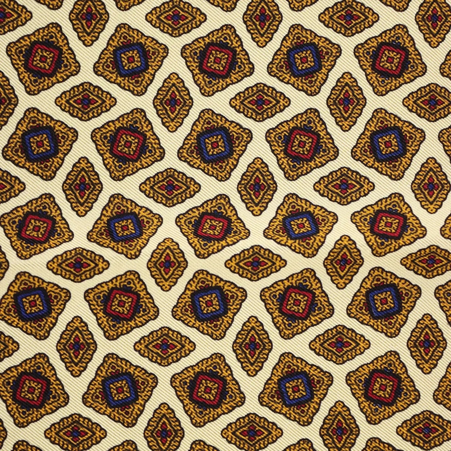 Vintage Valentino Scarf Silk Geometric Multicoloured Italy 1980s